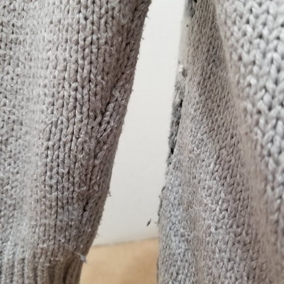 Old Navy sweater Large fair isle pullover sequin embellished knit holiday - Picture 11 of 13